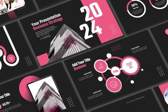 Black Pink PowerPoint Template: Modern Slides for Bold Brands