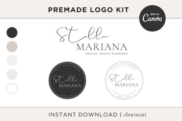 Craft a Polished Brand with a Modern Canva Logo Kit