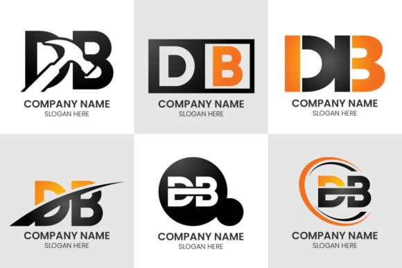 Crafting a Professional Identity with the Initial Letter DB Logo Set