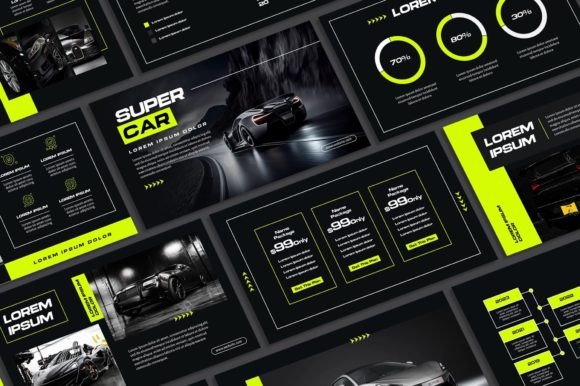 Elevate Your Slides with the Modern Black PowerPoint Template