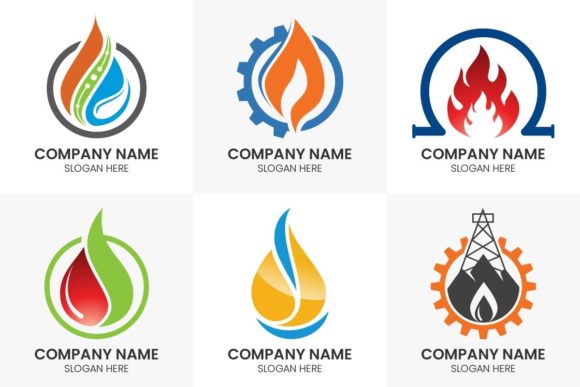 Gas and Oil Industry Sign Symbols Icon: Essential Design Assets