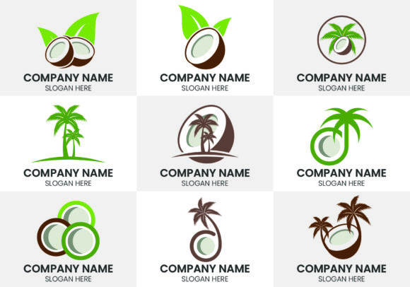 Nature Product Coconut Oil. Coconut Logo: A Visual Asset for Authentic Brands