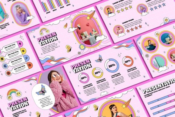 Retro 90's Powerpoint Template: Nostalgia Meets Modern Design