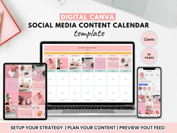 Streamline Your Strategy with a Social Media Content Canva Template