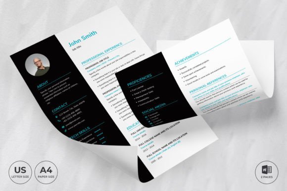 Tech Startup Resume Template CV: A Designer's Toolkit for Impactful Personal Branding