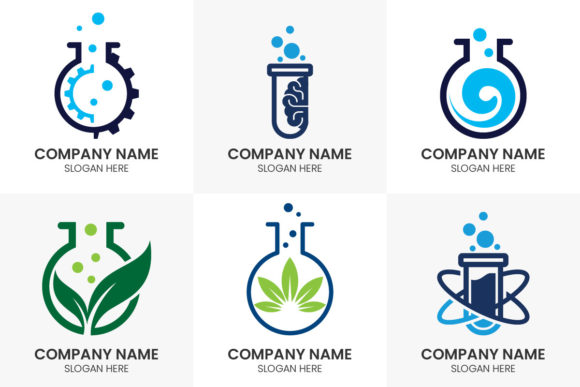 Vector Lab Logo Design Set: Modern Branding Essentials