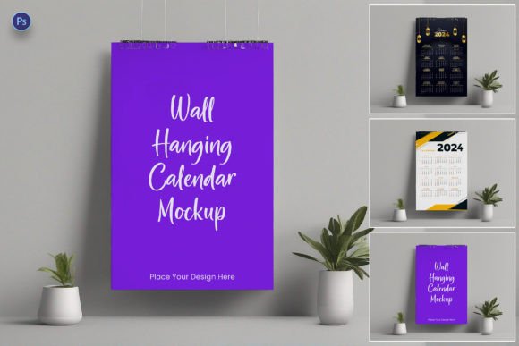 Wall Hanging Calendar Mockup: A Designer's Secret Weapon